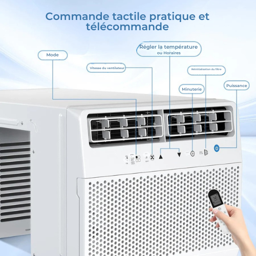Clim fenêtre en U 12 000 BTU Midea